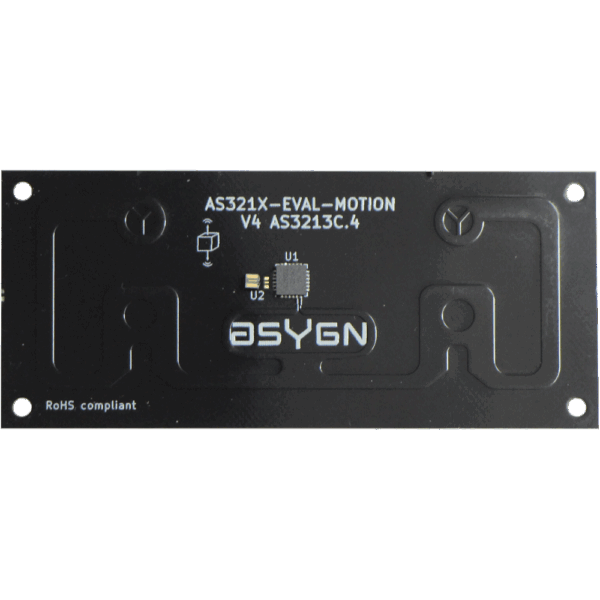 UHF RFID sensor tag AS321X_Magnetic_eval_V4 AS321X_Motion_eval_V4