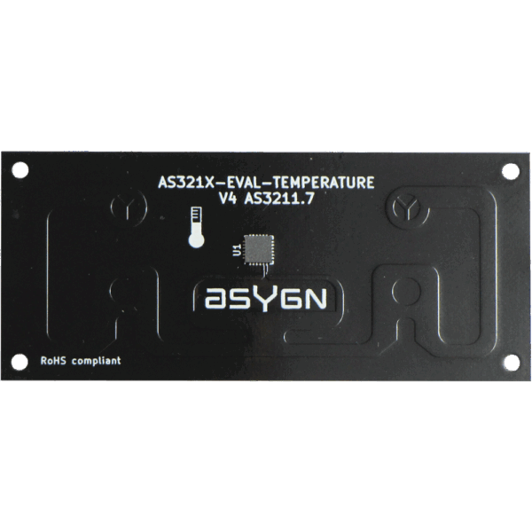 UHF RFID sensor tag AS321X_Magnetic_eval_V4AS321X_Temperature_eval_V4