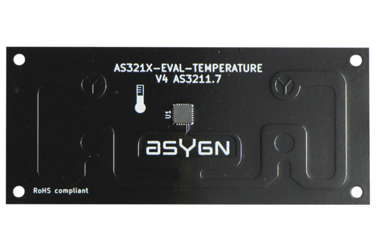 UHF RFID sensor evaluation tag : AS3213T Temperature